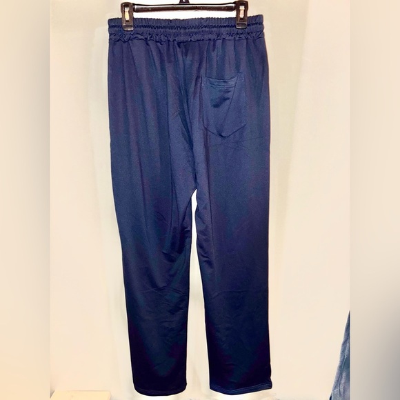 2/$35 NEW Navy Athletic Sweatpants Lounge pants Men’s Large Comfy Weekend Pants - Picture 4 of 9